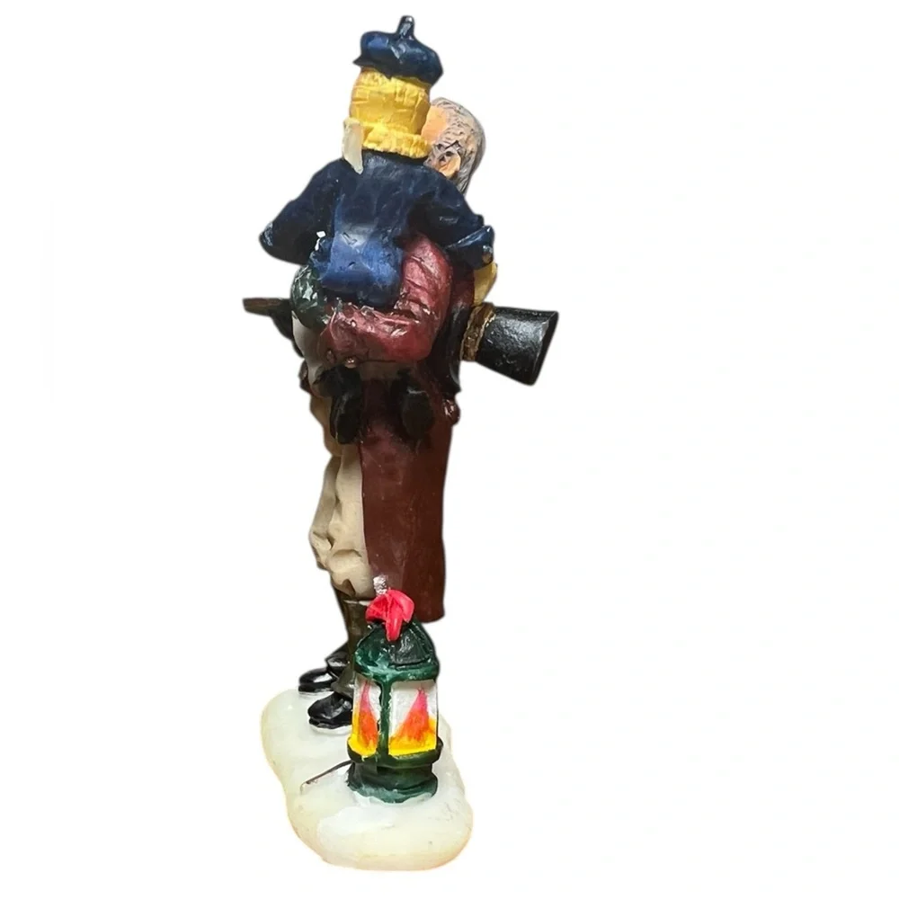 Vintage Lemax Carolling With Granddaddy‎ Christmas Village Figurines #92286